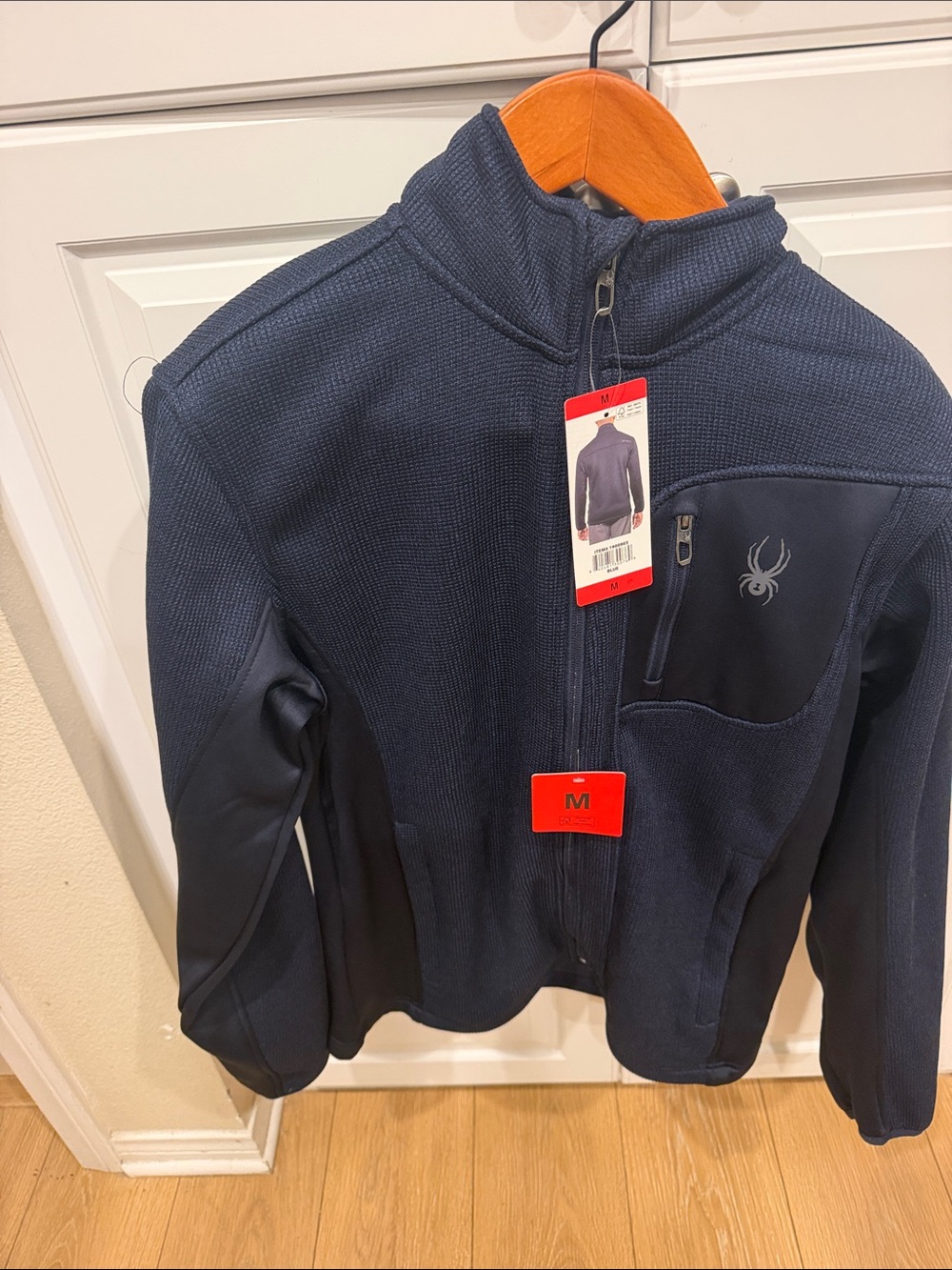Spyder Men’s Navy Crewneck Zip Sweater